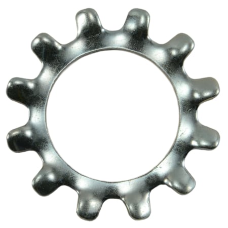 Midwest Fastener External Tooth Lock Washer, For Screw Size 7/16 in Steel, Zinc Plated Finish, 100 PK 03969